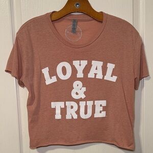 Kickoff Loyal and Trie Graphic Tshirt Size Medium NWOT